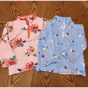 Joules Girls Size 6 Years Quarter Zip‎ Cotton Sweater Lot Of 2